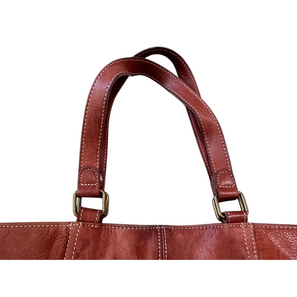 Margot New York Soft Buttery Leather Shoulder Bag Brown Vintage Classic Western - Picture 13 of 14